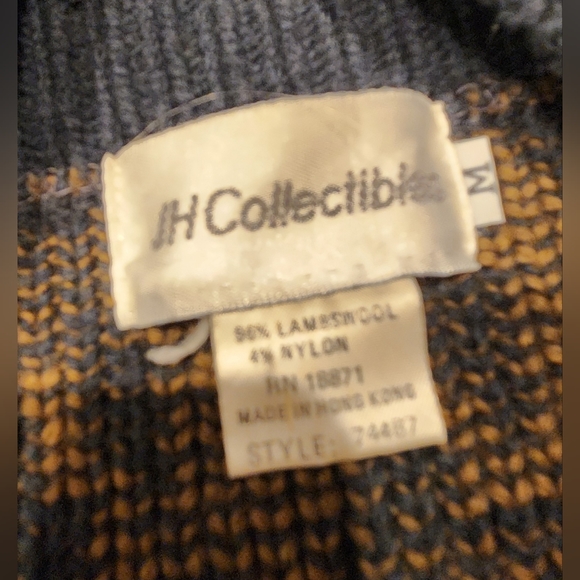 Vintage JH Collectibles Philosopher Lambswool Hounds Tooth sweater - Picture 2 of 2